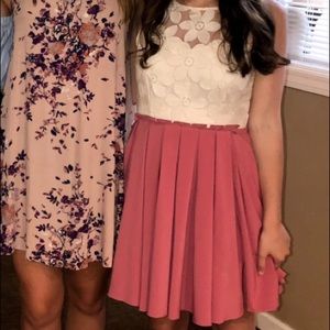 Altar’d state pink and white dress